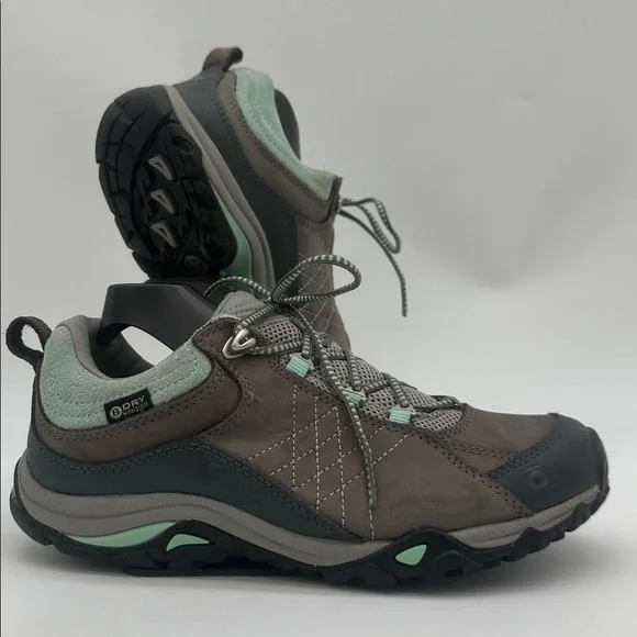 Oboz Sapphire Low B-Dry Waterproof Hiking Shoes Charcoal Beach Glass Size 7.0 - Picture 5 of 16